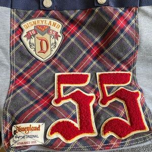 AUTHENTIC Disneyland patch/plaid Mickey tote bag